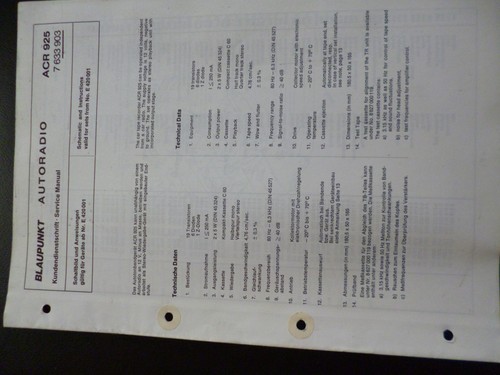 Original service manual - original,