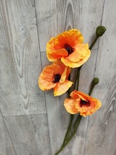 Mohnblume-Mohn-Kunstblume-Seid