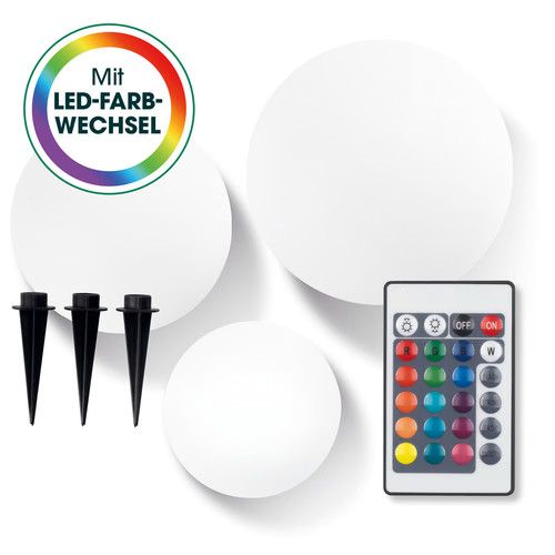 Easymaxx led solarleuchte 3er - led,