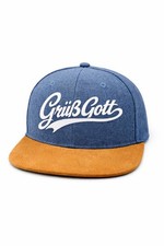 Suede Peak Snapback Cap