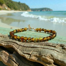 Bernstein-Armband, Unisex, aus