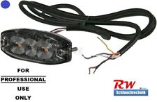 Warnblitzer Blau 3 LEDs, 6,7W, 12/24V, 82x30x9mm, Warnleuchte, synchron, Kramp