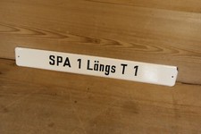 Eisenbahn DDR Lok SPA 1 Längs T 1 Telefon Fernsprecher Emaille Schild Reichsbahn