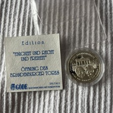 Feinsilber Münze Einigkeit