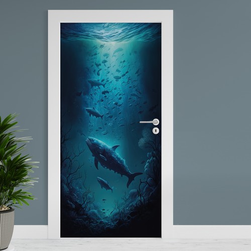 Türfolie deep sea 90x200cm - türfolie,