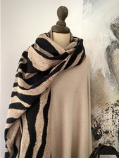 Schal braun schwarz zebra neu - schwarz,