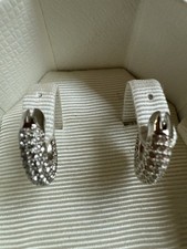 Swarovski Creolen mit Zirkonia 1,5 cm Länge und Breite 1,5 cm NEUW