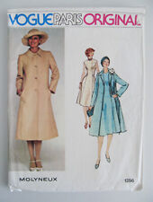 Retro Vintage Schnittmuster Vogue Paris Original  1356 Mantel Kleid Gr 16