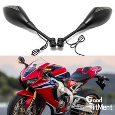 Motorrad Spiegel LED Blinker Rückspiegel Pfeilanzeige Für Honda CBR 600RR 1000RR