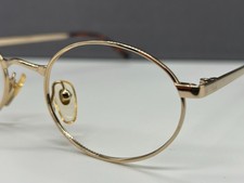 Brille Herren Damen gold rund oval klein Vintage 1990
