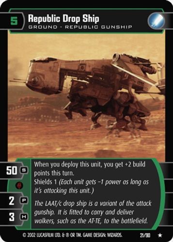Republic drop ship foil - drop,