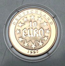 MEDAILLE: DEUTSCHLAND - 10 Euro 1997: RAUB DER EUROPA, Cu-Ni, PP, 30 mm 12g Be13