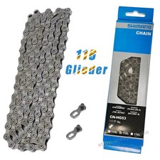 SHIMANO Kette CN-HG53 9-fach 116 Glieder MTB Fahrradkette 9/18/27 Gänge Schwarz