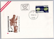 Österreich FDC 1981 Welternährungstag Ersttagsbrief Salzburg (E107)
