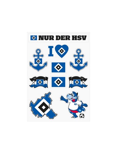 Hamburger hsv aufkleber - sv, aufkleber-set