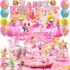 122 pcs princess peach - peach, kinder