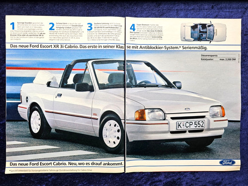 Ford escort cabrio - 3i,