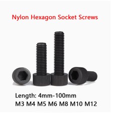 M3 M4 M5 M6-M12 Black Nylon