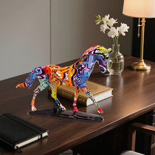Bunte Pferde Figur Graffiti