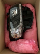 VW T4 Scheinwerfer Set Schwarz LED Links + Rechts RHD Beschreibung Lesen!