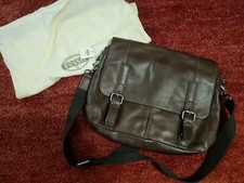 FOSSIL Tasche Leder Aktentasche Laptoptasche Umhängetasche Braun Neu OVP + Extra