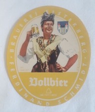 altes Bieretikett Bier Etikett
