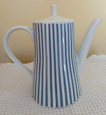 MELITTA ZÜRICH Streifen BLAU große Kaffeekanne 5-100  1,0 Liter TOP