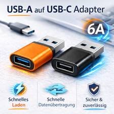 USB A auf USB C Adapter 6A