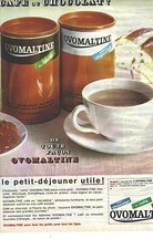 REKLAME WERBUNG 1960 OVOMALTINE Kaffee oder Schokolade? frühstück