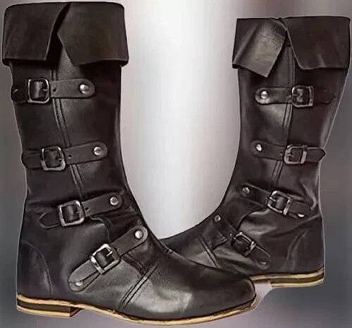 Mittelalter leder stiefel - mittelalter,