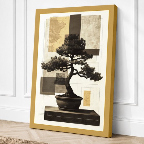 Bonsai geometrie japandi - in,
