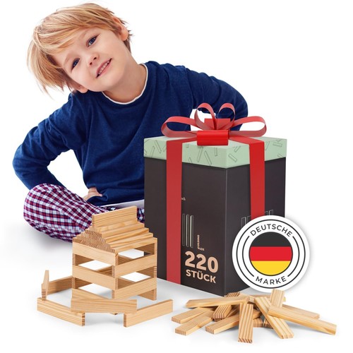 Holzbausteine natur 220 stück - 220,