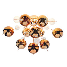 Näve Deckenleuchte Explosion Deckenlampe kupferfarbene Kugeln Beleuchtung G9 