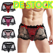 Herren~Sissy String Tanga Slip Spitze Sexy Crossdressing Unterwäsche Reizwäsche
