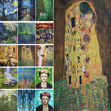 Klimt Monet Künstler Schal Van Gogh Frida Kahlo Webschal Stola Halstuch Fransen
