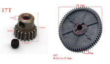 HSP 11184 Plastik Hauptzahnrad 64T+17t Motor Zahnrad Ritzel 3,175mm 1:10 RC Auto