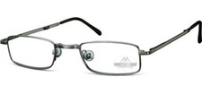 Klappbare Lesebrille Montana RF25 Metall grau +3,5