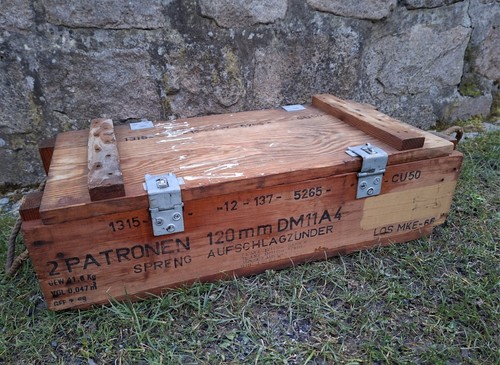 Alte munitionskiste 70cm lang - munitionskiste,