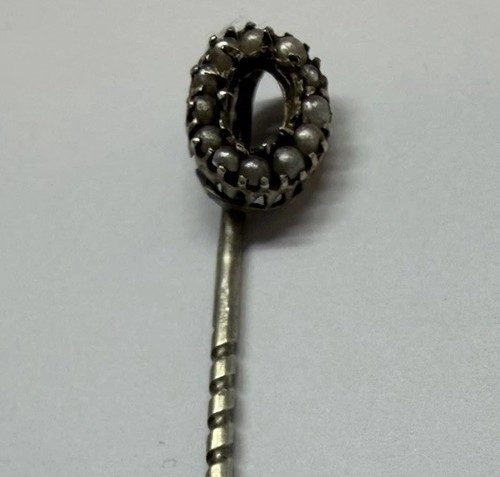 Antique silber krawattennadel - antique,