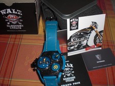 Herrenuhr Detomaso limit. Edition WALZ Hardcore Cycles RARITÄT BLAU