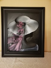 Wandbild 3 D aus Leder 