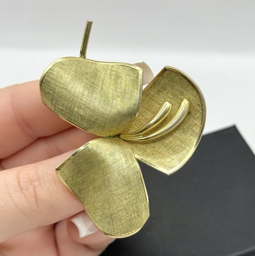 Vintage brosche blatt - brosche,