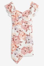 Neu Kleid Gr. 36/38 Weiß Rosa