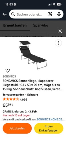 Sehr bequeme liege mit - bequeme,
