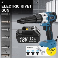 20000N Für Makita 18V Akku Nietpistole Blindnietgerät Popnietenzange /