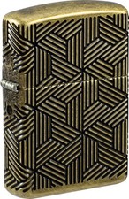 ZIPPO messing antik Armor Case