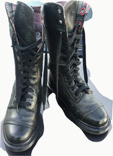 Dr Martens 1914 Triumph Dark Mirage Nappa Plaid Leder Stiefel UK 4 EU 37