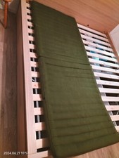 Matratze aus Kapok 80x200cm, 8 cm dick, in grün