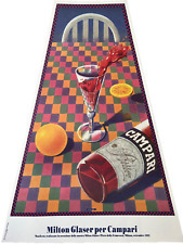 Milton Glaser - Poster Plakat - Campari Trapez - Bid Now! Offri Stunde