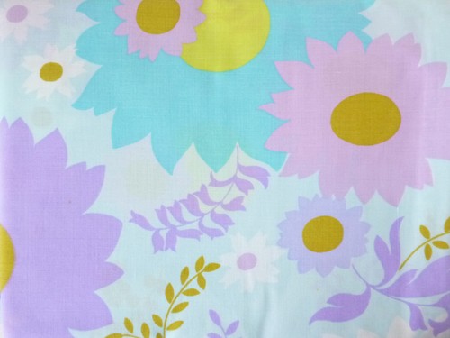 70er flower power stoff rest - flower,